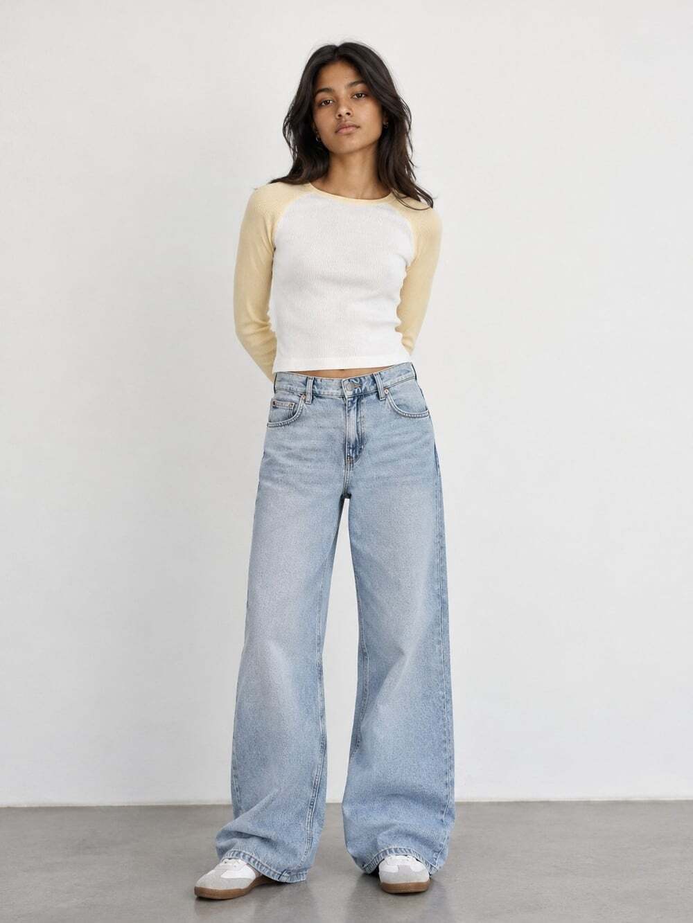 Urban Kids Girls 14/16 Straight Leg Jeans Light Wash High Rise Y2K Denim